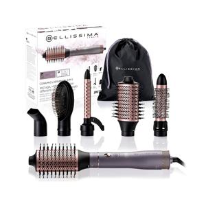 Cepillo de peinado 6 en 1 de cerámica y aceite de argán